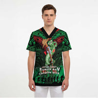 New Zealand ANZAC Day Scrub Top Aotearoa Hei Tiki - Polynesian Pride