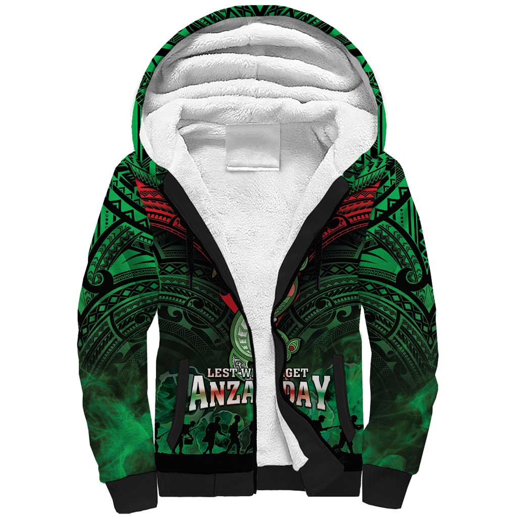 New Zealand ANZAC Day Sherpa Hoodie Aotearoa Hei Tiki