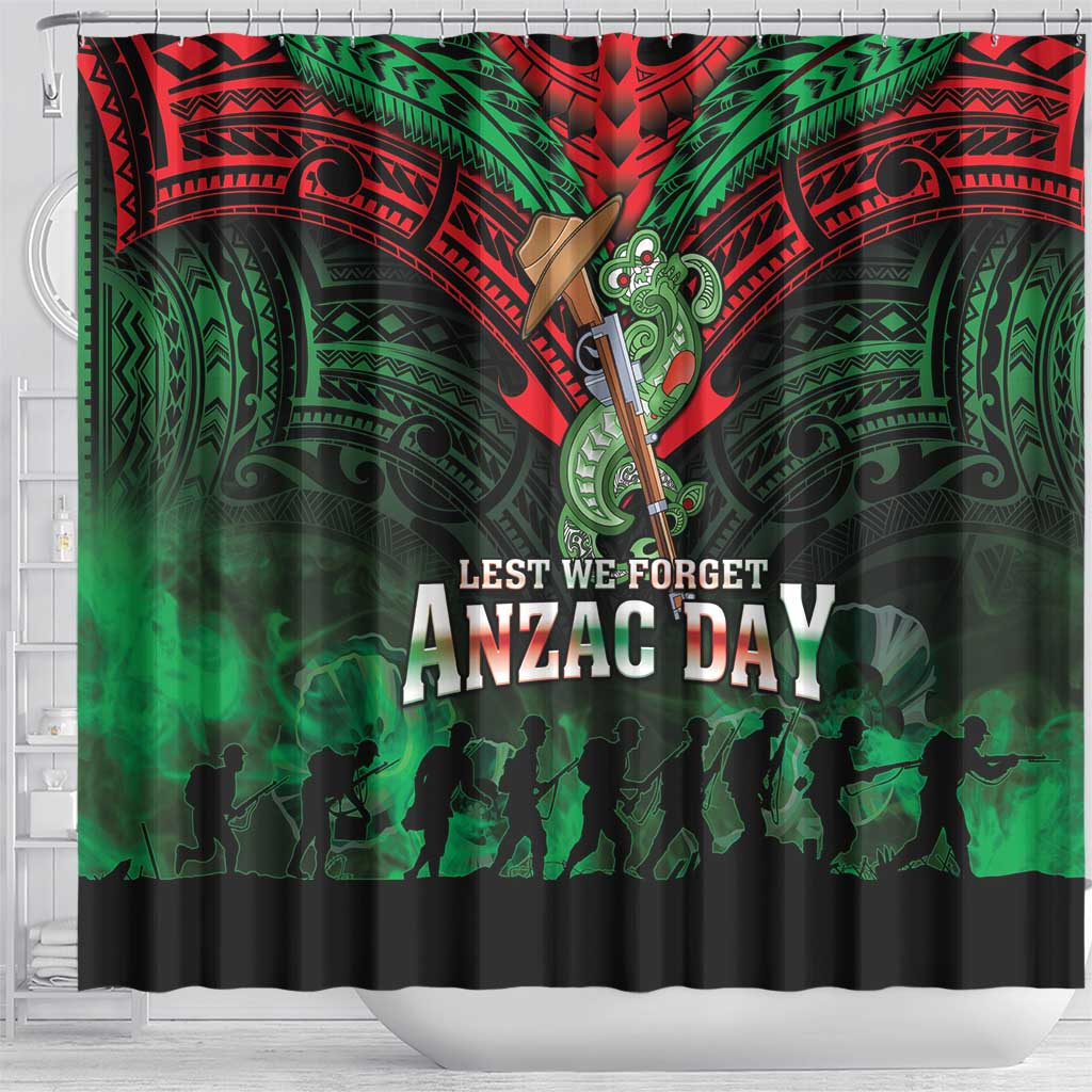New Zealand ANZAC Day Shower Curtain Aotearoa Hei Tiki LT05 - Polynesian Pride