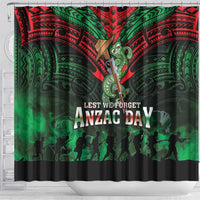 New Zealand ANZAC Day Shower Curtain Aotearoa Hei Tiki LT05 - Polynesian Pride