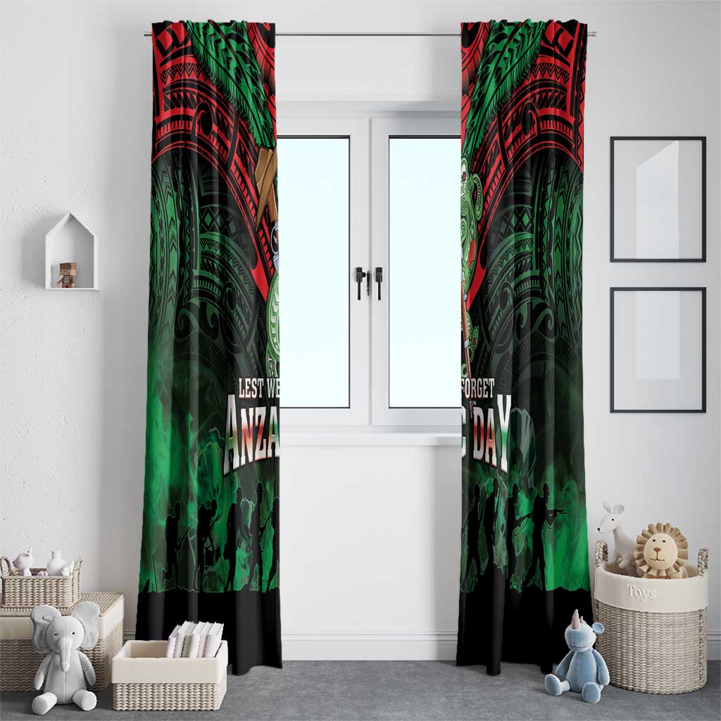 New Zealand ANZAC Day Window Curtain Aotearoa Hei Tiki
