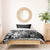 Hawaii King Kamehameha Day Bedding Set Polynesian Pattern Mix Hibiscus Black