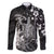 Hawaii King Kamehameha Day Family Matching Puletasi and Hawaiian Shirt Polynesian Pattern Mix Hibiscus Black