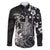 Hawaii King Kamehameha Day Family Matching Short Sleeve Bodycon Dress and Hawaiian Shirt Polynesian Pattern Mix Hibiscus Black