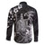 Hawaii King Kamehameha Day Family Matching Short Sleeve Bodycon Dress and Hawaiian Shirt Polynesian Pattern Mix Hibiscus Black