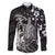 Hawaii King Kamehameha Day Family Matching Summer Maxi Dress and Hawaiian Shirt Polynesian Pattern Mix Hibiscus Black