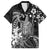 Hawaii King Kamehameha Day Family Matching Tank Maxi Dress and Hawaiian Shirt Polynesian Pattern Mix Hibiscus Black