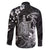 Hawaii King Kamehameha Day Family Matching Tank Maxi Dress and Hawaiian Shirt Polynesian Pattern Mix Hibiscus Black