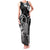 Hawaii King Kamehameha Day Family Matching Tank Maxi Dress and Hawaiian Shirt Polynesian Pattern Mix Hibiscus Black