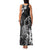 Hawaii King Kamehameha Day Family Matching Tank Maxi Dress and Hawaiian Shirt Polynesian Pattern Mix Hibiscus Black