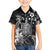 Hawaii King Kamehameha Day Family Matching Tank Maxi Dress and Hawaiian Shirt Polynesian Pattern Mix Hibiscus Black