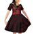 Hawaii King Kamehameha Day Family Matching Off Shoulder Short Dress and Hawaiian Shirt Polynesian Pattern Mix Hibiscus Red