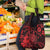 Hawaii King Kamehameha Day Grocery Bag Polynesian Pattern Mix Hibiscus Red
