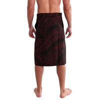 Hawaii King Kamehameha Day Lavalava Polynesian Pattern Mix Hibiscus Red