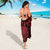 Hawaii King Kamehameha Day Sarong Polynesian Pattern Mix Hibiscus Red