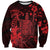 Hawaii King Kamehameha Day Sweatshirt Polynesian Pattern Mix Hibiscus Red