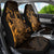 Hawaii King Kamehameha Day Car Seat Cover Polynesian Pattern Mix Hibiscus Gold