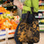 Hawaii King Kamehameha Day Grocery Bag Polynesian Pattern Mix Hibiscus Gold