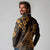 Hawaii King Kamehameha Day Long Sleeve Polo Shirt Polynesian Pattern Mix Hibiscus Gold
