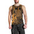 Hawaii King Kamehameha Day Men Tank Top Polynesian Pattern Mix Hibiscus Gold