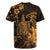Hawaii King Kamehameha Day Rugby Jersey Polynesian Pattern Mix Hibiscus Gold
