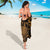 Hawaii King Kamehameha Day Sarong Polynesian Pattern Mix Hibiscus Gold