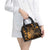 Hawaii King Kamehameha Day Shoulder Handbag Polynesian Pattern Mix Hibiscus Gold