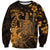 Hawaii King Kamehameha Day Sweatshirt Polynesian Pattern Mix Hibiscus Gold