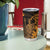 Hawaii King Kamehameha Day Tumbler Cup Polynesian Pattern Mix Hibiscus Gold
