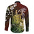 Hawaii King Kamehameha Day Family Matching Mermaid Dress and Hawaiian Shirt Polynesian Pattern Mix Hibiscus Reggae