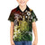 Hawaii King Kamehameha Day Family Matching Short Sleeve Bodycon Dress and Hawaiian Shirt Polynesian Pattern Mix Hibiscus Reggae