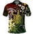 Hawaii King Kamehameha Day Polo Shirt Polynesian Pattern Mix Hibiscus Reggae
