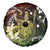 Hawaii King Kamehameha Day Spare Tire Cover Polynesian Pattern Mix Hibiscus Reggae