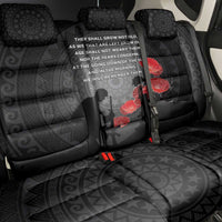 Cook Islands ANZAC Day Back Car Seat Cover Soldier Silhouette Remembrance