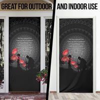 Cook Islands ANZAC Day Door Cover Soldier Silhouette Remembrance LT05 - Polynesian Pride