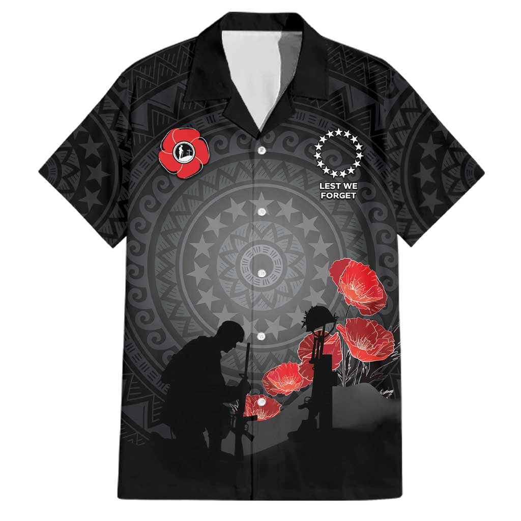 Cook Islands ANZAC Day Family Matching Puletasi and Hawaiian Shirt Soldier Silhouette Remembrance
