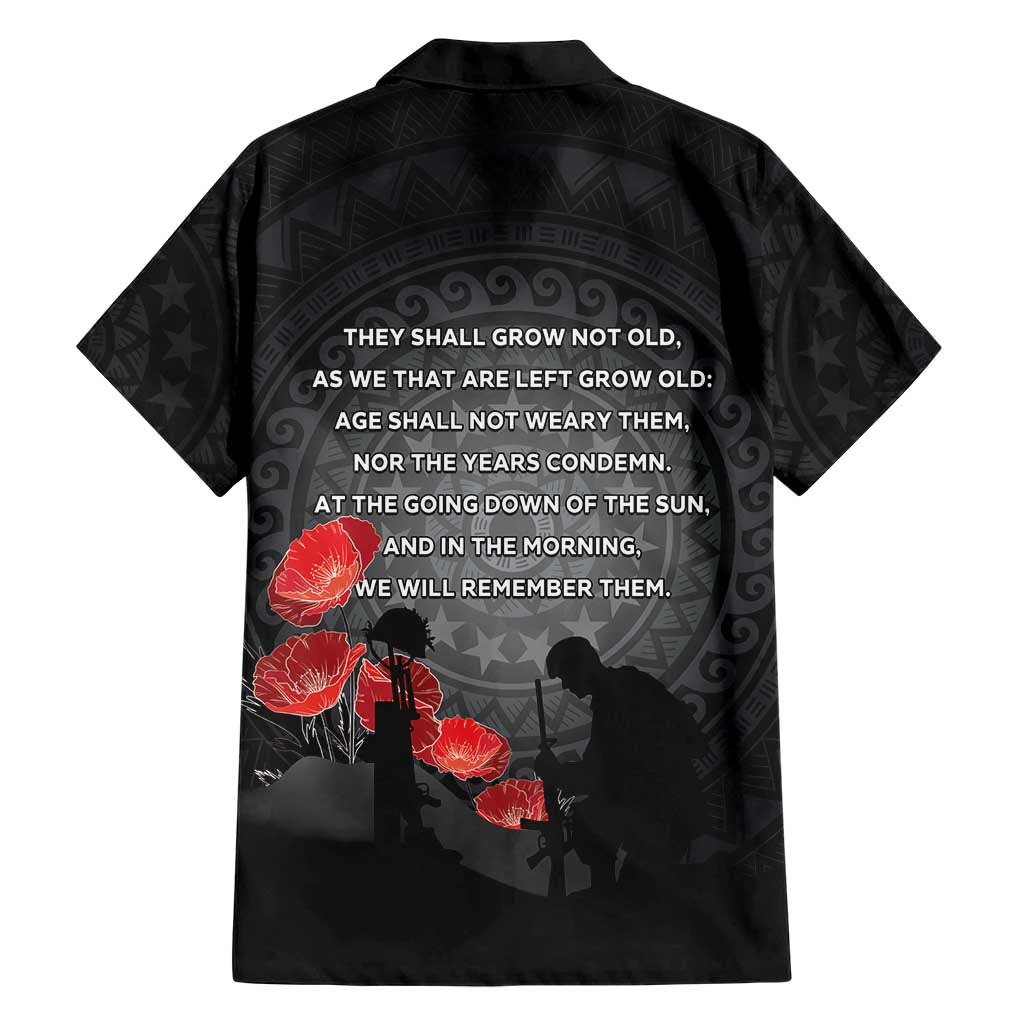 Cook Islands ANZAC Day Family Matching Puletasi and Hawaiian Shirt Soldier Silhouette Remembrance