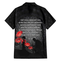Cook Islands ANZAC Day Family Matching Puletasi and Hawaiian Shirt Soldier Silhouette Remembrance