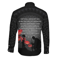 Cook Islands ANZAC Day Family Matching Summer Maxi Dress and Hawaiian Shirt Soldier Silhouette Remembrance LT05 - Polynesian Pride
