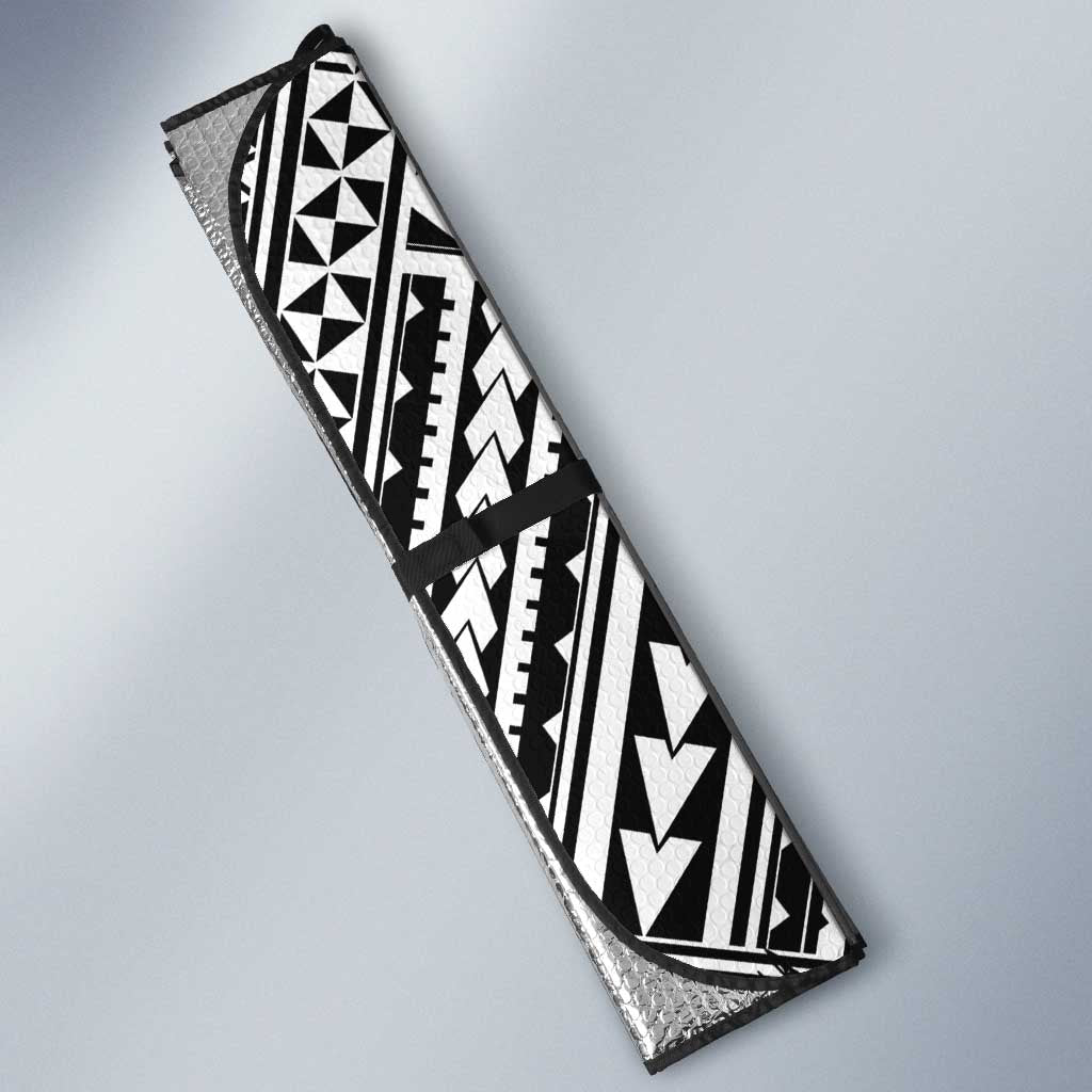 Hawaii Papakolea Born And Raised Auto Sun Shade Hawaiian Tribal Pattern