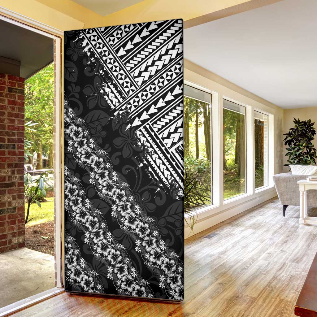Hawaii Papakolea Born And Raised Door Cover Hawaiian Tribal Pattern LT05 - Polynesian Pride
