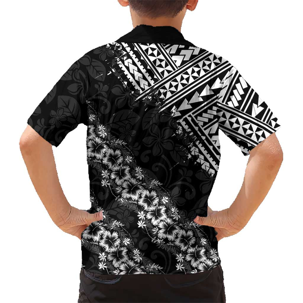 Hawaii Papakolea Born And Raised Family Matching Short Sleeve Bodycon Dress and Hawaiian Shirt Hawaiian Tribal Pattern