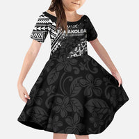 Hawaii Papakolea Born And Raised Family Matching Short Sleeve Bodycon Dress and Hawaiian Shirt Hawaiian Tribal Pattern