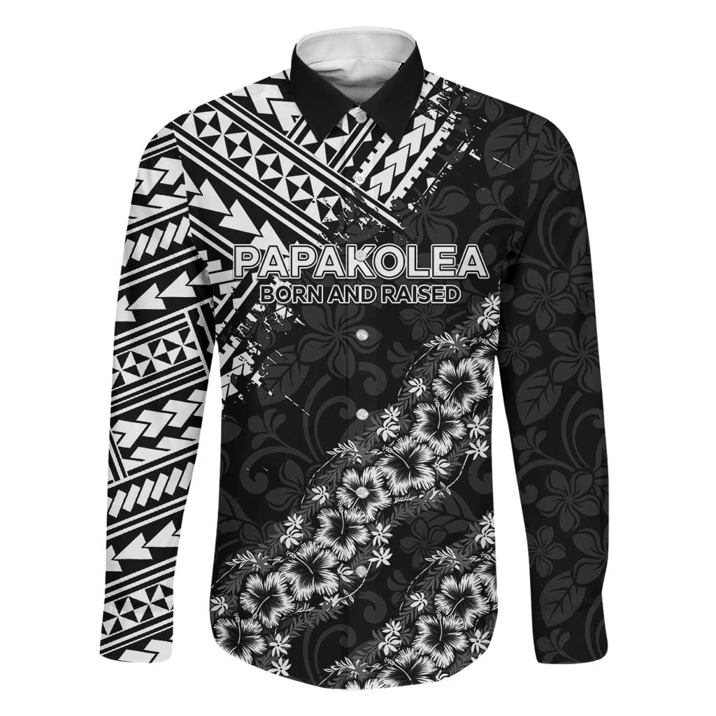 Hawaii Papakolea Born And Raised Family Matching Short Sleeve Bodycon Dress and Hawaiian Shirt Hawaiian Tribal Pattern
