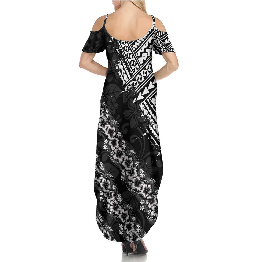 Hawaii Papakolea Born And Raised Family Matching Summer Maxi Dress and Hawaiian Shirt Hawaiian Tribal Pattern LT05 - Polynesian Pride