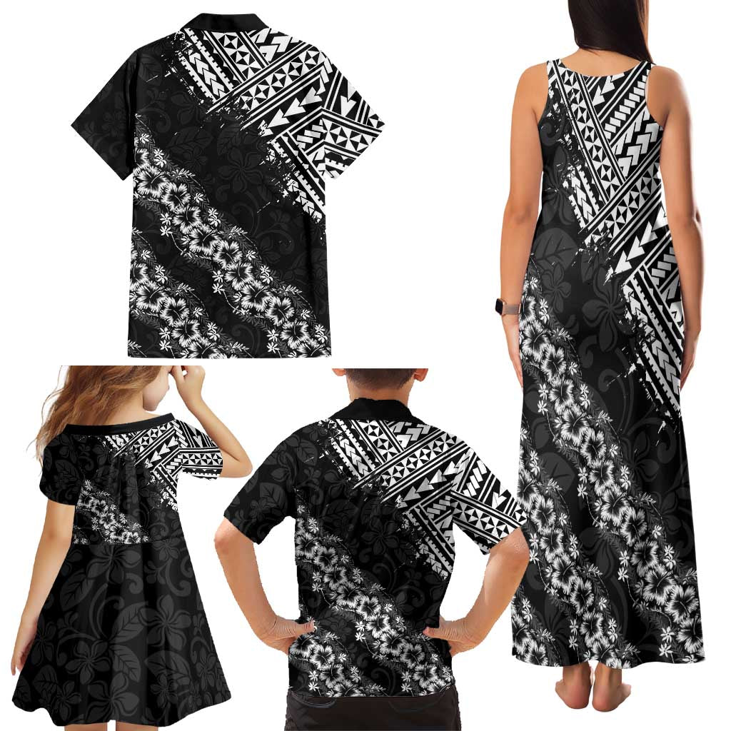 Hawaii Papakolea Born And Raised Family Matching Tank Maxi Dress and Hawaiian Shirt Hawaiian Tribal Pattern