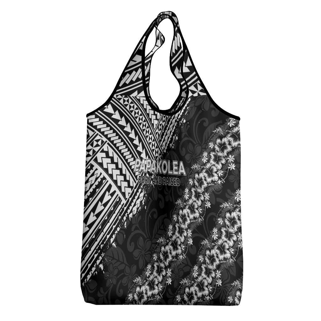Hawaii Papakolea Born And Raised Grocery Bag Hawaiian Tribal Pattern LT05 - Polynesian Pride