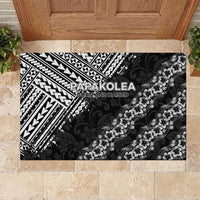 Hawaii Papakolea Born And Raised Rubber Doormat Hawaiian Tribal Pattern