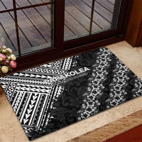 Hawaii Papakolea Born And Raised Rubber Doormat Hawaiian Tribal Pattern