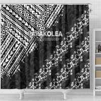 Hawaii Papakolea Born And Raised Shower Curtain Hawaiian Tribal Pattern LT05 - Polynesian Pride